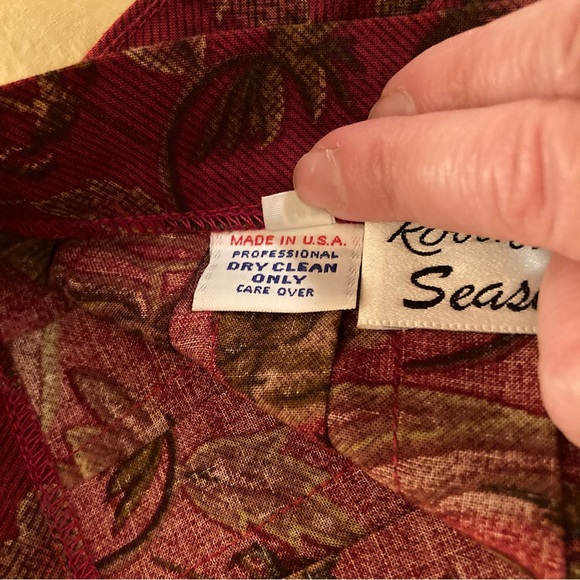 Vintage Seasons Best Wool Floral Skirt Medium - Picture 4 of 13